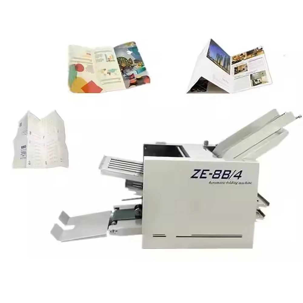 ZE-8B/4 Booklet Brochure A3 A4 A5 Ze 8B 4 Industrial Specification High Speed Paper Folding Machine Automatic Tool Folder