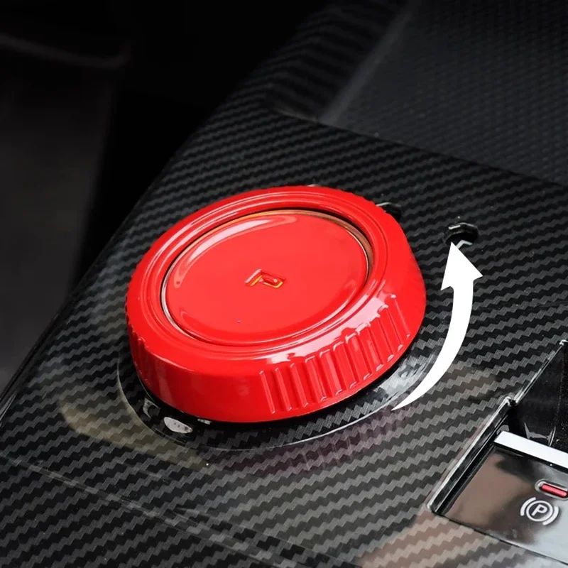 Car Central Control Knob Button Cover Sticker for MG MG4 MULAN Interior Accessories 2022 2023 2024