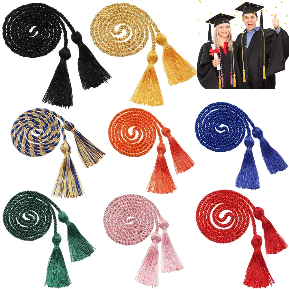 1pcs Gift Graduation Honor Cords Tassels Cord Polyester Yarn Honor Cord for Bachelor Gown for Graduation Students