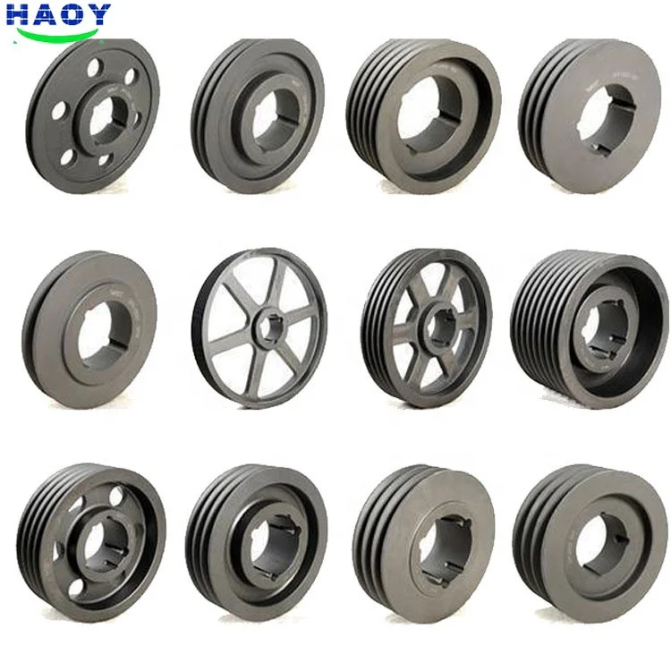 SPA cast Iron taper lock v groove  belt pulley split pulley for motor