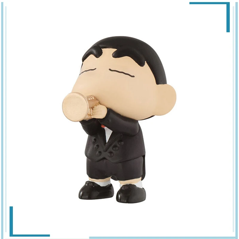 

BANDAI Gashapon Crayon Shin-chan Play Band Sakurada Nene Boochan Satō Masao Children's Day Gifts Keepsake Figure Model Toys