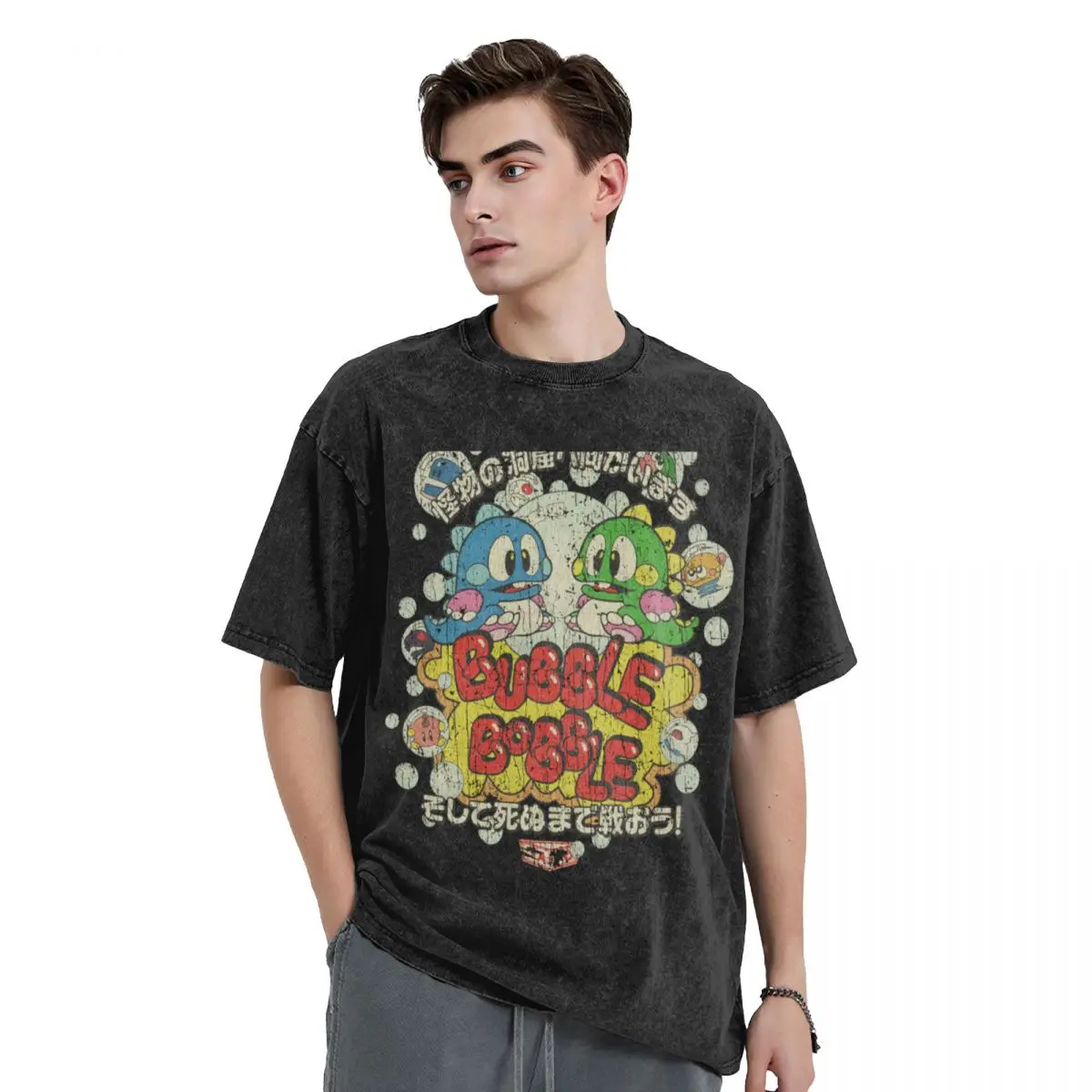 Bubble Bobble 1986 T-Shirt vintage t shirts vintage graphic tee graphic t shirts T-shirts for men cotton