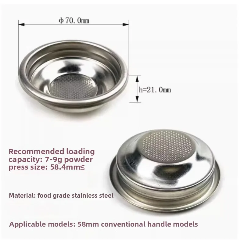 

Apply To Rancilio Semi-Automatic Coffee Machine Powder Bowl Filter Cup Double Filter Bowl Accessories