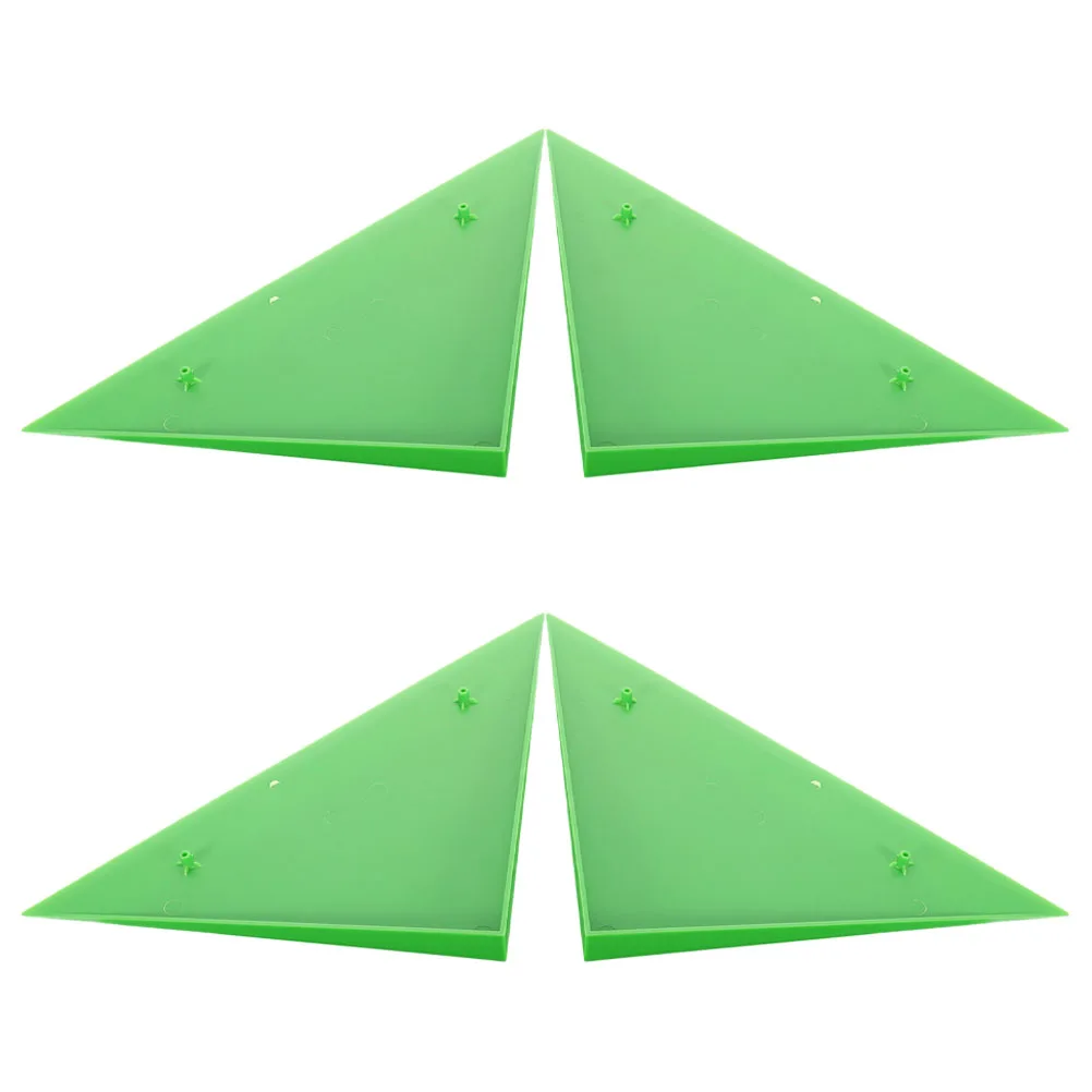 

4pcs Table Football Accessories Durable ABS Corner Edge Protectors Green Triangle Foosball Replacement Guards Anti Scratch Easy