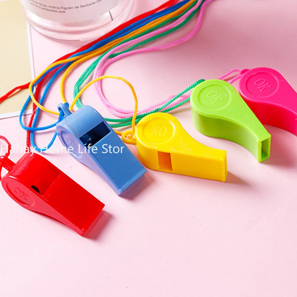 1pcs Teacher Referee Training Party Bag Filler With Lanyard Sports Whistle For Children Students Assorted Color School Football