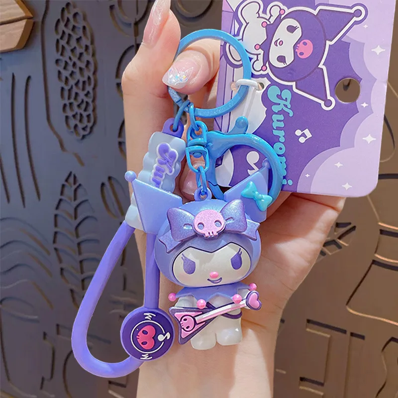 Sanrio Kawaii Kuromi Sleutelhanger Cartoon Anime Student Rugzak Hanger Leuk Speelgoed Paar Verjaardagscadeau Kinderfestival Cadeau