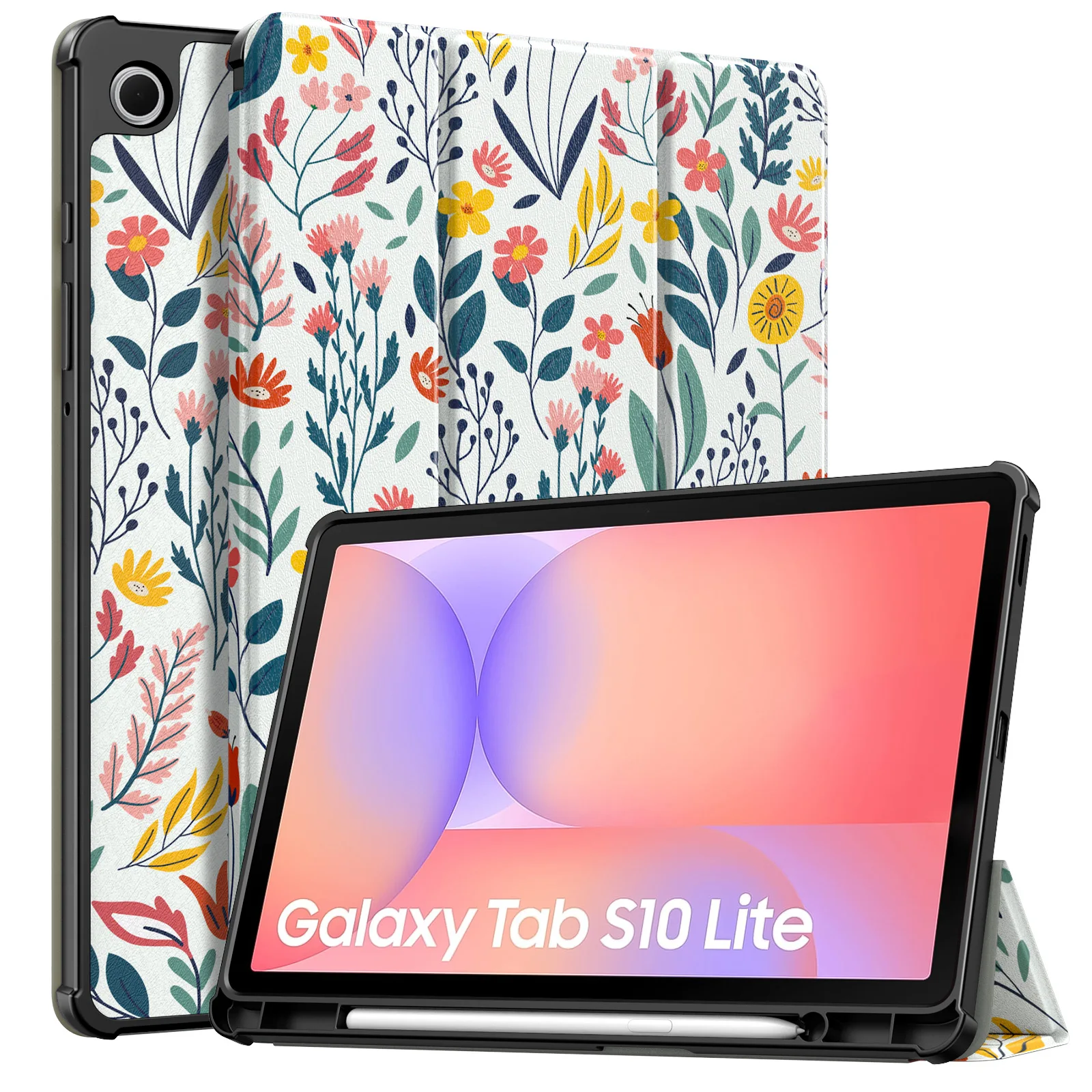 

Case for Samsung Galaxy Tab S10 Lite 10.9 Inch 2025 SM-X400/X406 with S Pen Holder, Slim Stand Soft TPU Back Protective Cover