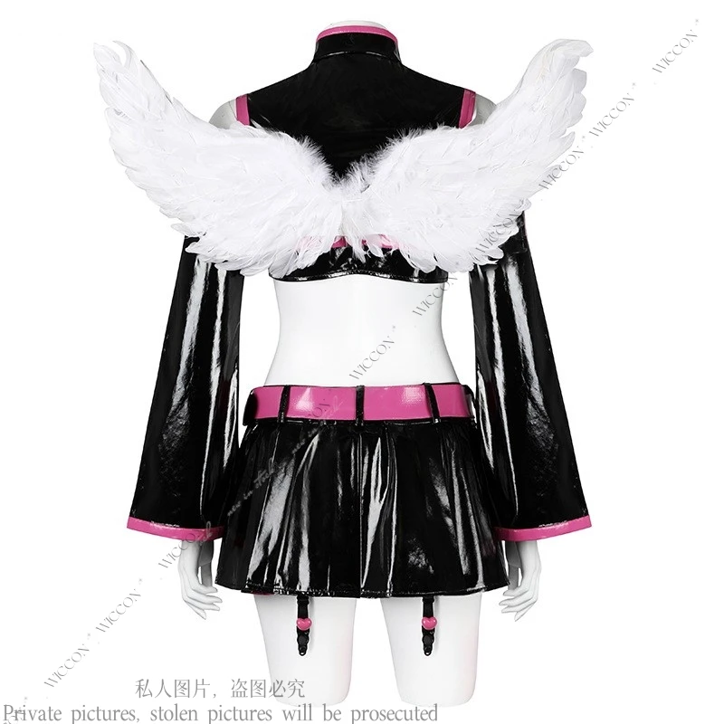 Mikari Tachibana Anime 2.5 Dimensional Seduction Miriella Cosplay Costume Wig Skirt Uniform Wings Headwear Halloween Party Women