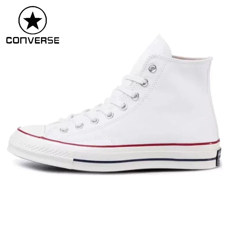 Кеды Converse All Star для мужчин и женщин, высокие классические белые туфли для скейтбординга, 1970s, 162056C