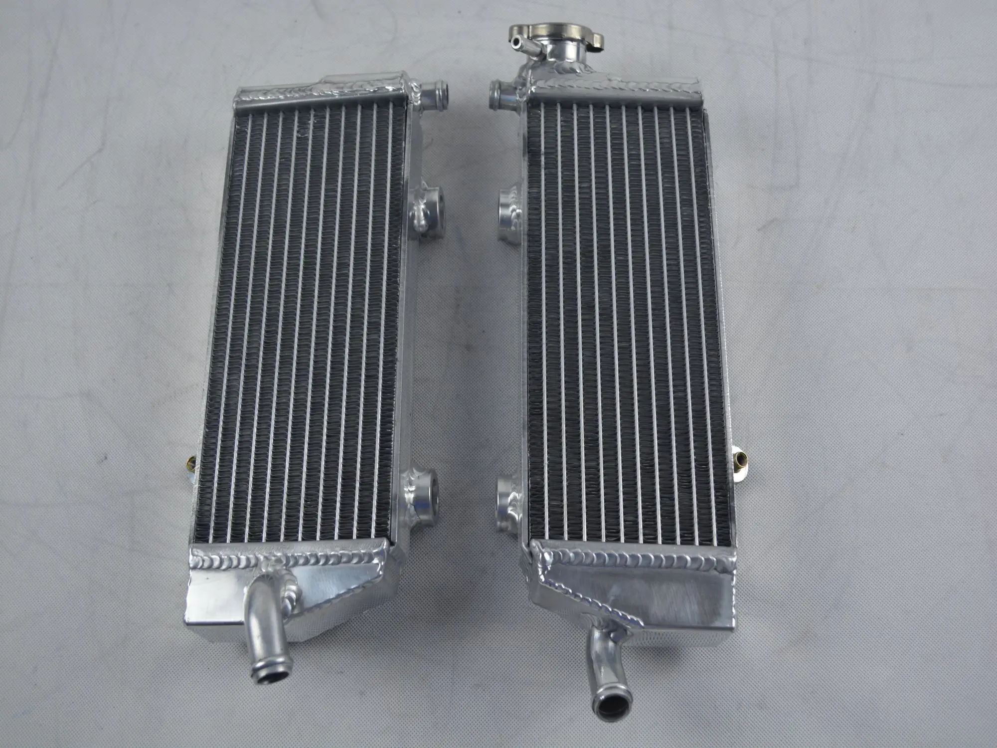 New Both sides For 2007-2012 KTM 250/450/505 SX-F/SXF Aluminum Radiator Cooler Cooling Coolant 2007 2008 2009 2010 2011 2012