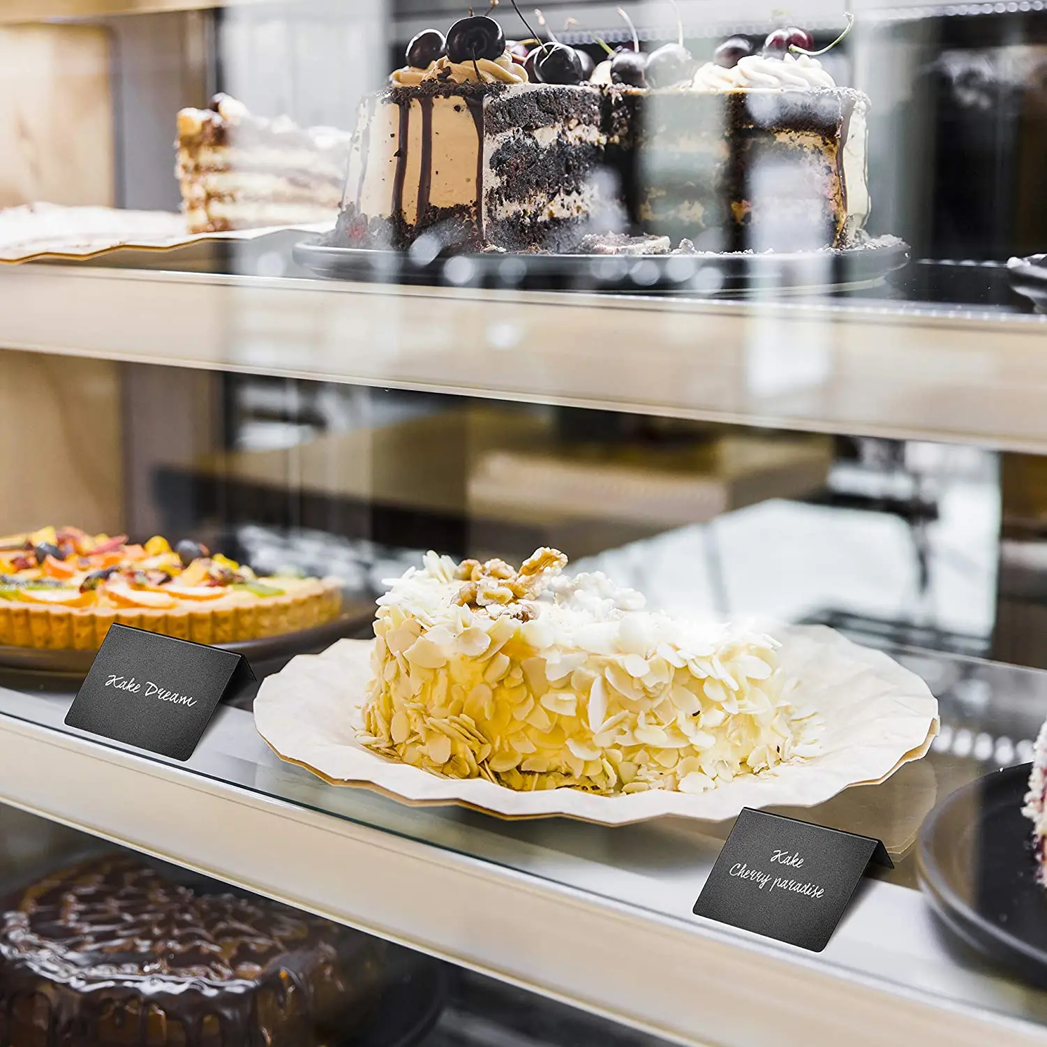 A13E-10 Pack Mini Chalkboard Signs 10X7.5Cm Small Chalkboard Sign Mini Chalkboard Signs For Food Chalkboard Buffet Signs