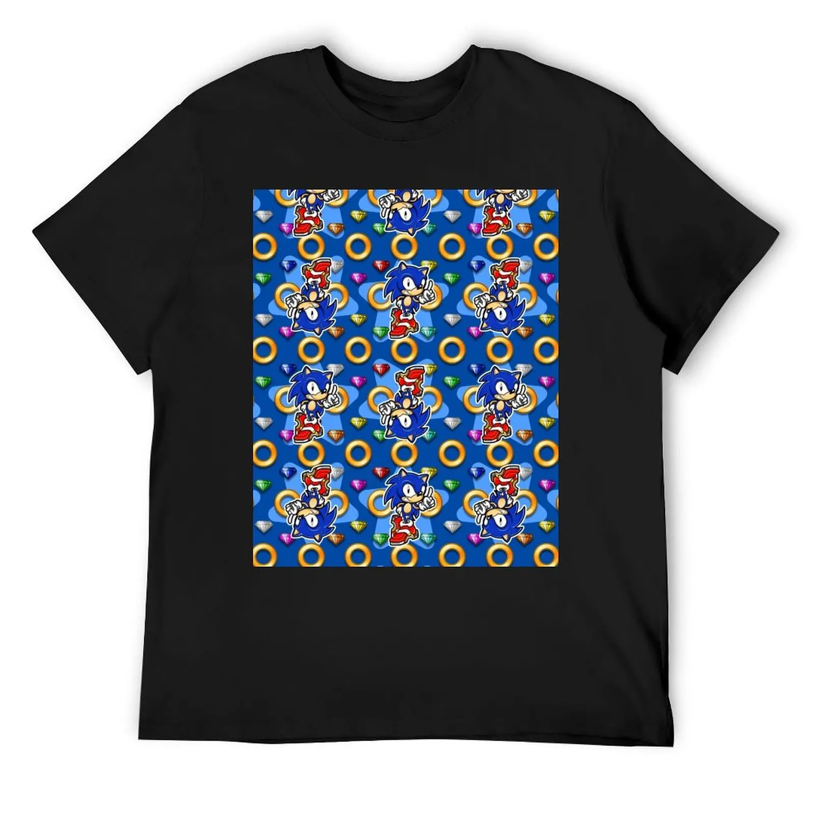 

Live and Learn - Cool Blue Hedgehog Adventure Battle Rings & Emerald Jewels T-Shirt