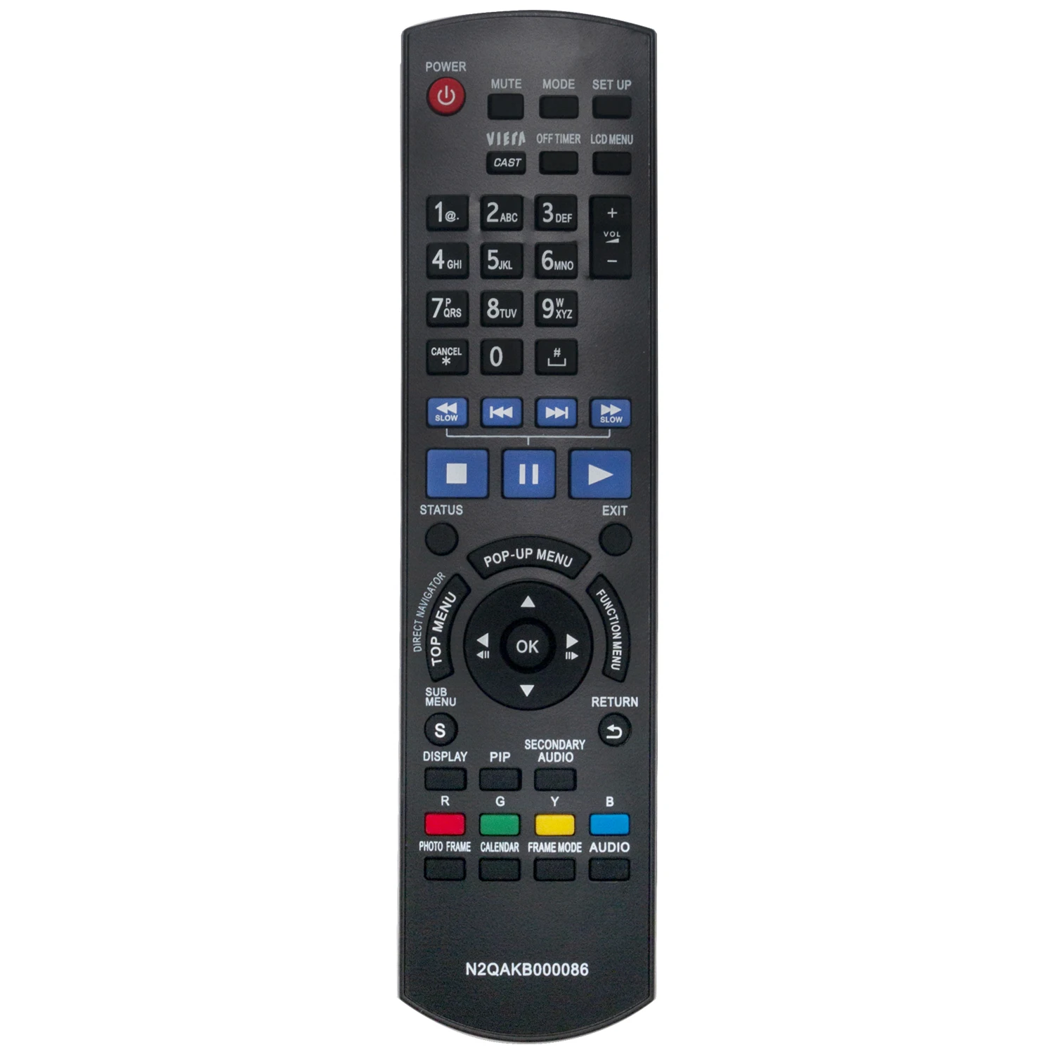 New N2QAKB000086 Remote Suit for Panasonic LCD TV/DVD BLU-RAY DISC PLAYER B500EB-S B500EG-S DMP-B500 DMPBD45 DMP-BDT221EG
