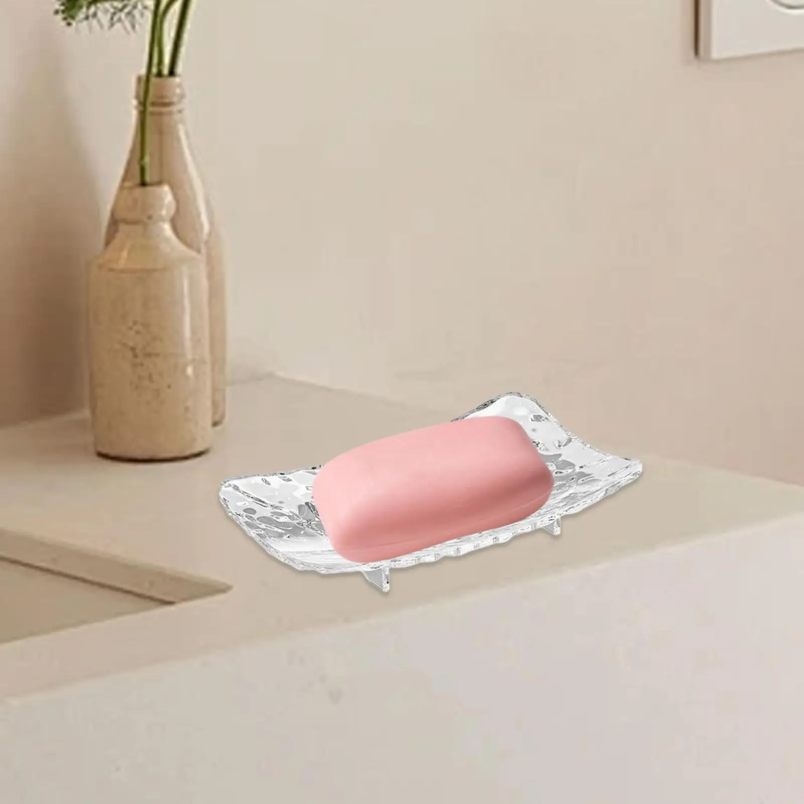 Light Luxury Bar Soap Holder Drain Hole Design Soap Dishes Soap Holder Long-Lasting Soap Tray Soap Saver for Family Traveling