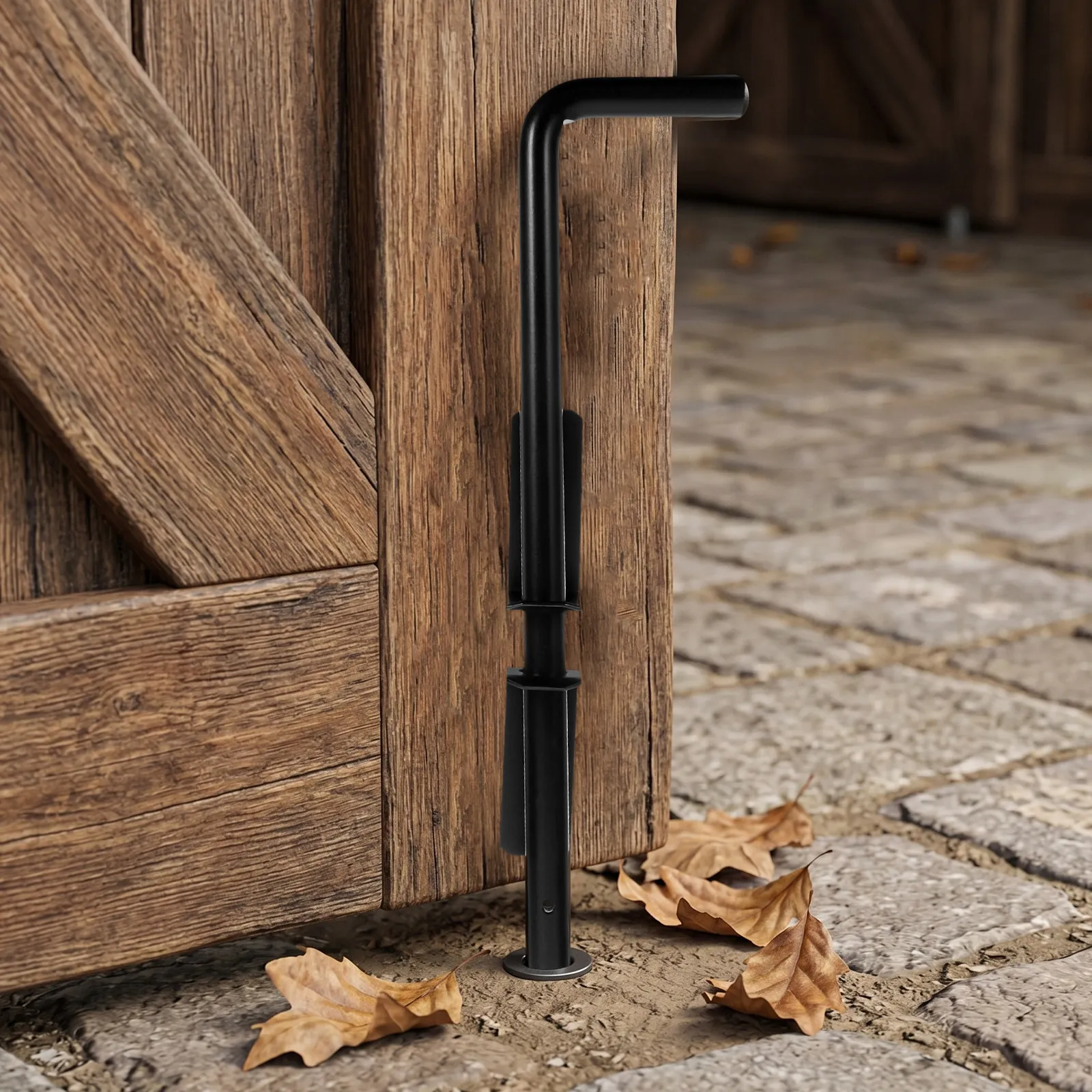 Heavy Duty Gate Drop Rod Cane Inch Ground Latch Hardware for Security Outdoor Metal Wooden Fence Cane Bolt