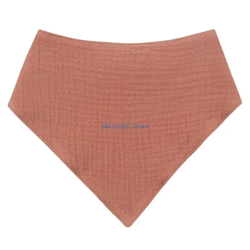 

Y4UD Triangular Toddler Feeding Bib Bandana Scarf Cotton Feeding Drawing Apron Solid Color Bib Baby Accessories
