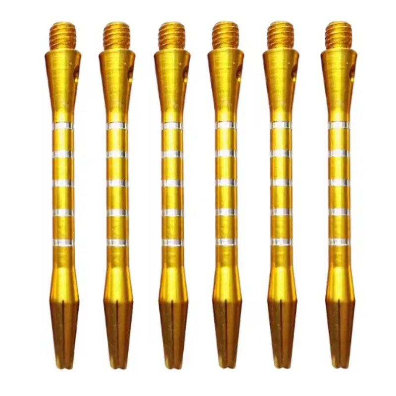 6 Pcs/6 Colors Aluminum Throwing Darts 53mm Short Five-line Metal Darts Rod Thread Accessories Indoor Sport