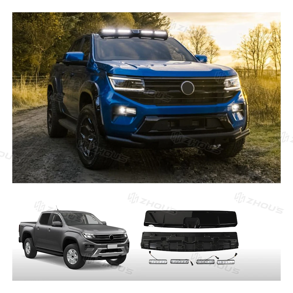 

Универсальные автомобильные аксессуары Zhous Design: светодиодная передняя фара с 4 линзами и потолочная фара для VW Volkswagen Amarok 2024