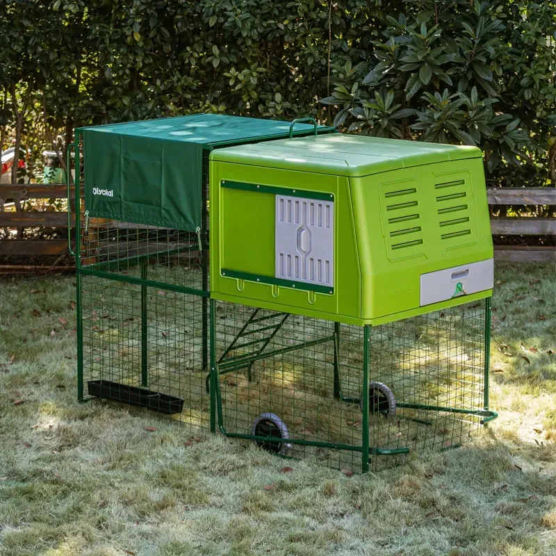 Chinese Eglu Plastic Mobile Chicken Coop Trailer Poultry Chicken Coop Backyard