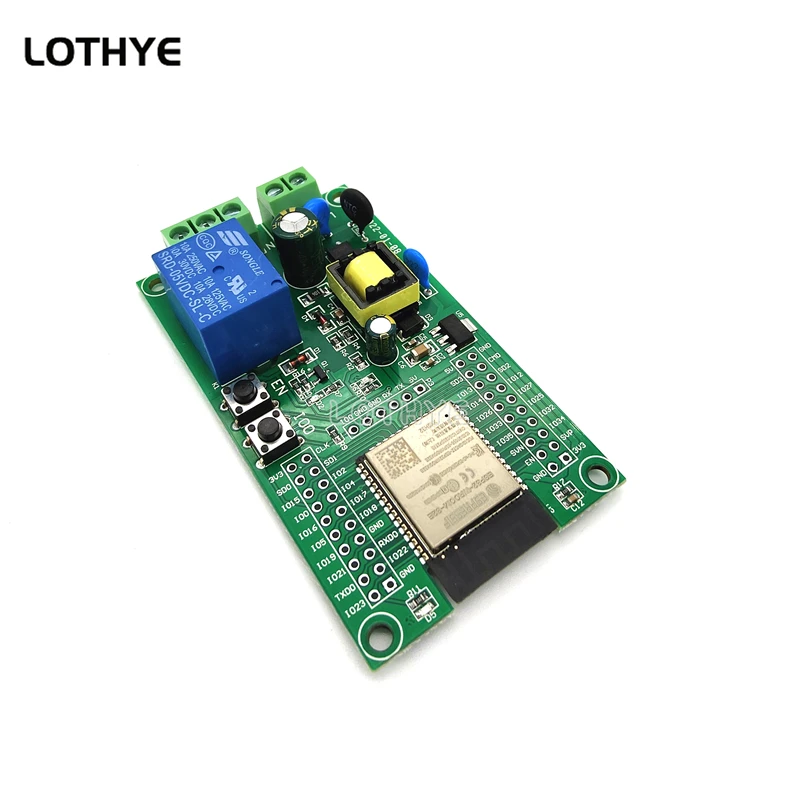 AC Powered 1R ESP32-WROOM WIFI Bluetooth BLE Single Relay ESP32 Development Board AC-DC Switching Power Supply Module AC90-250V