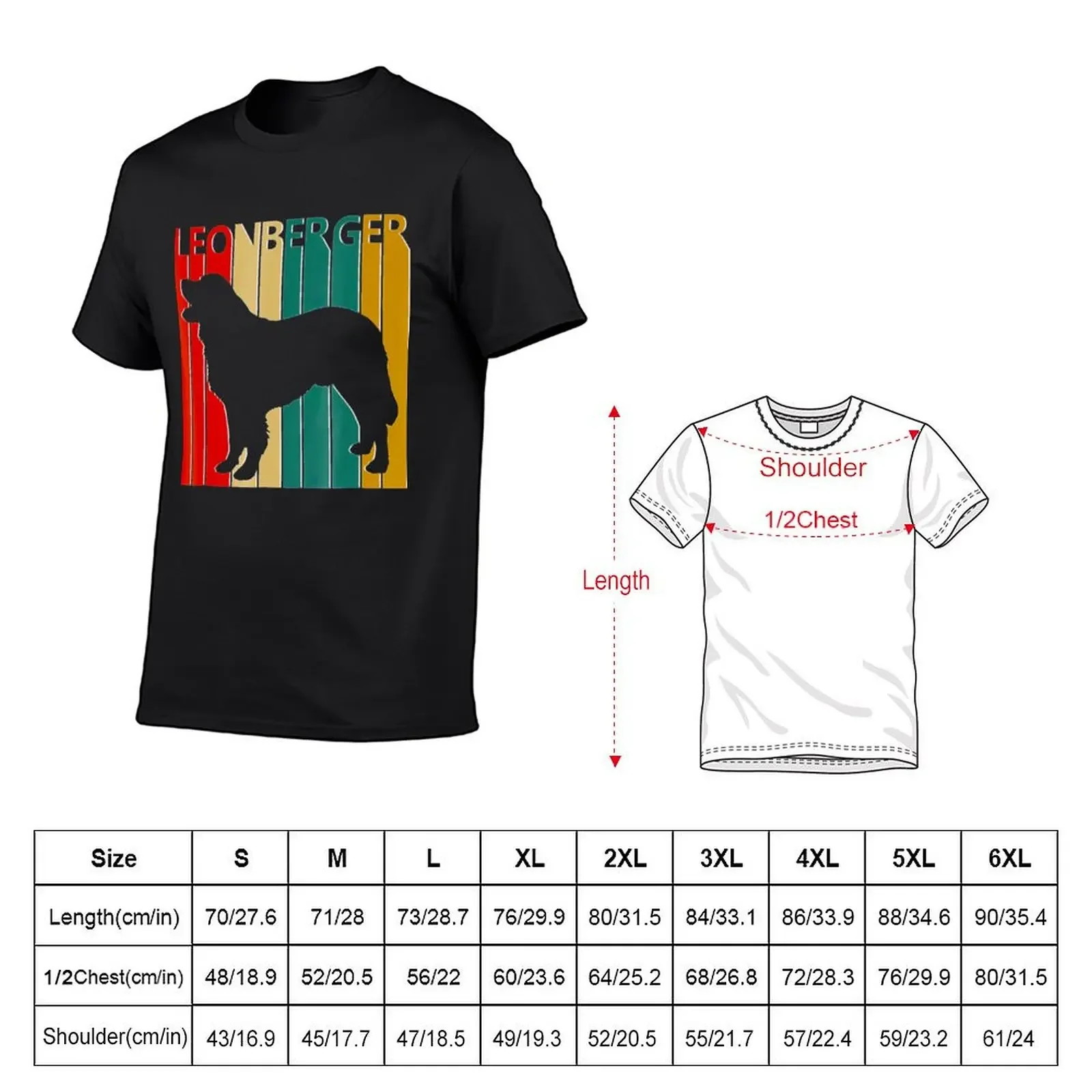 Vintage Leonberger dog t- T-Shirt designer shirts quick drying quick-drying tee shirts for men