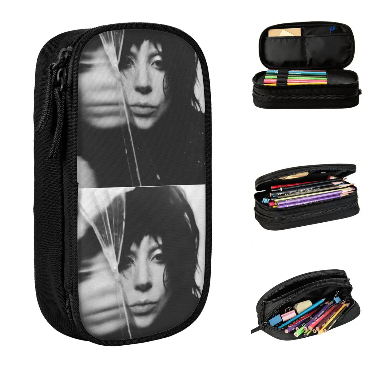 

Abracadabra Lady Gaga Pencil Case Fashion Pen Holder Bags Girl Boy Big Capacity Office Cosmetic Pencilcases