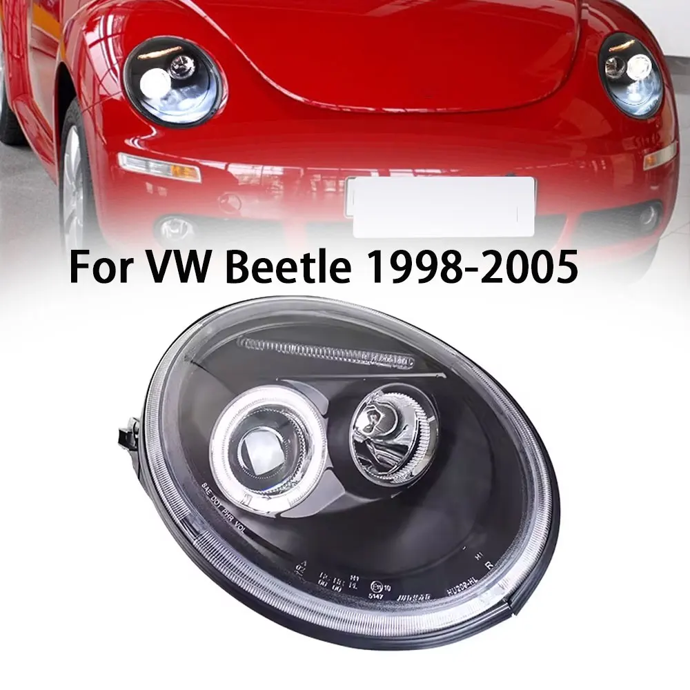 Car Headlights For Volkswagen VW Beetle 1998-2005 Auto Headlamp Assembly Projector Lens Accessories