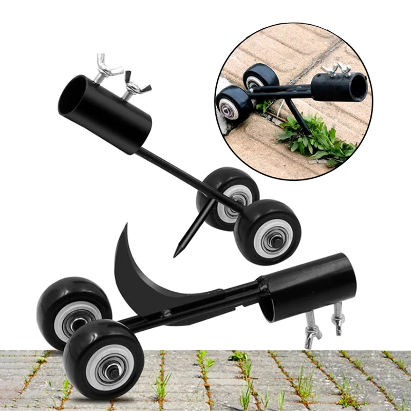 Garden Crevice Weeding Hook Home-use Lawn Mower Accessories Roller Crevice Weeder Gardening Quick Weeder Tool Loosening Mower