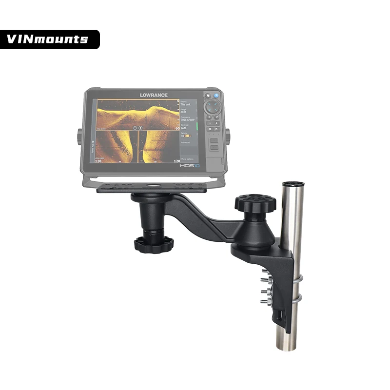

Крепление VINmounts из алюминия для эхолота/картплоттера, 360° ° Регулируемый кронштейн, основание с зажимом, подходит для экранов 5–12 дюймов