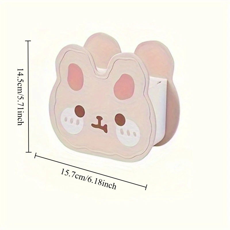 Cute Rabbit Desktop Cosmetics Storage Box, Office Storage Pen Holder, Desk Shelf, Office Desk Box