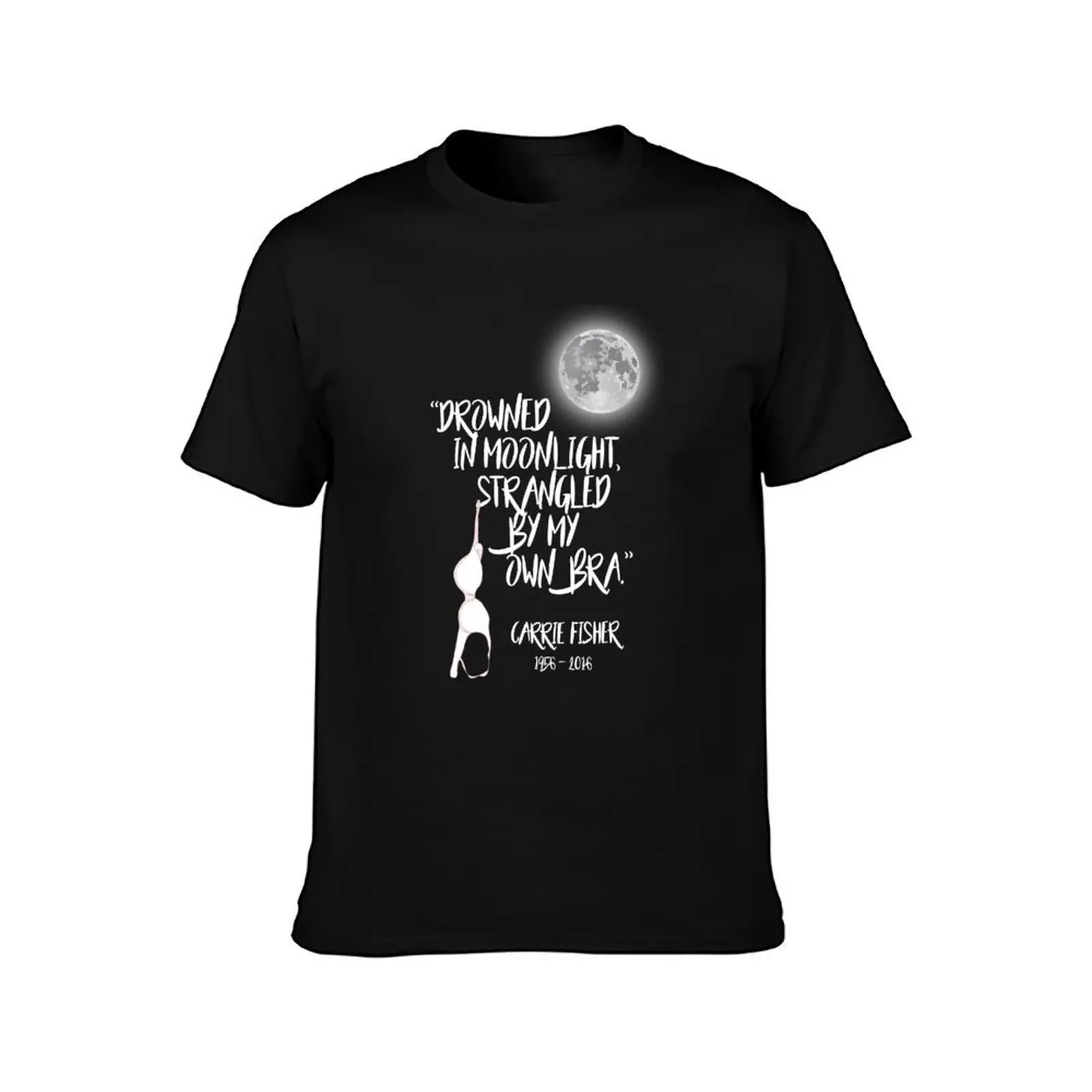 Drowned in Moonlight, Strangled by My Own Bra T-Shirt, Summer Casual Cotton Tee, Oversized Streetwear Tops, Unisex Men Women