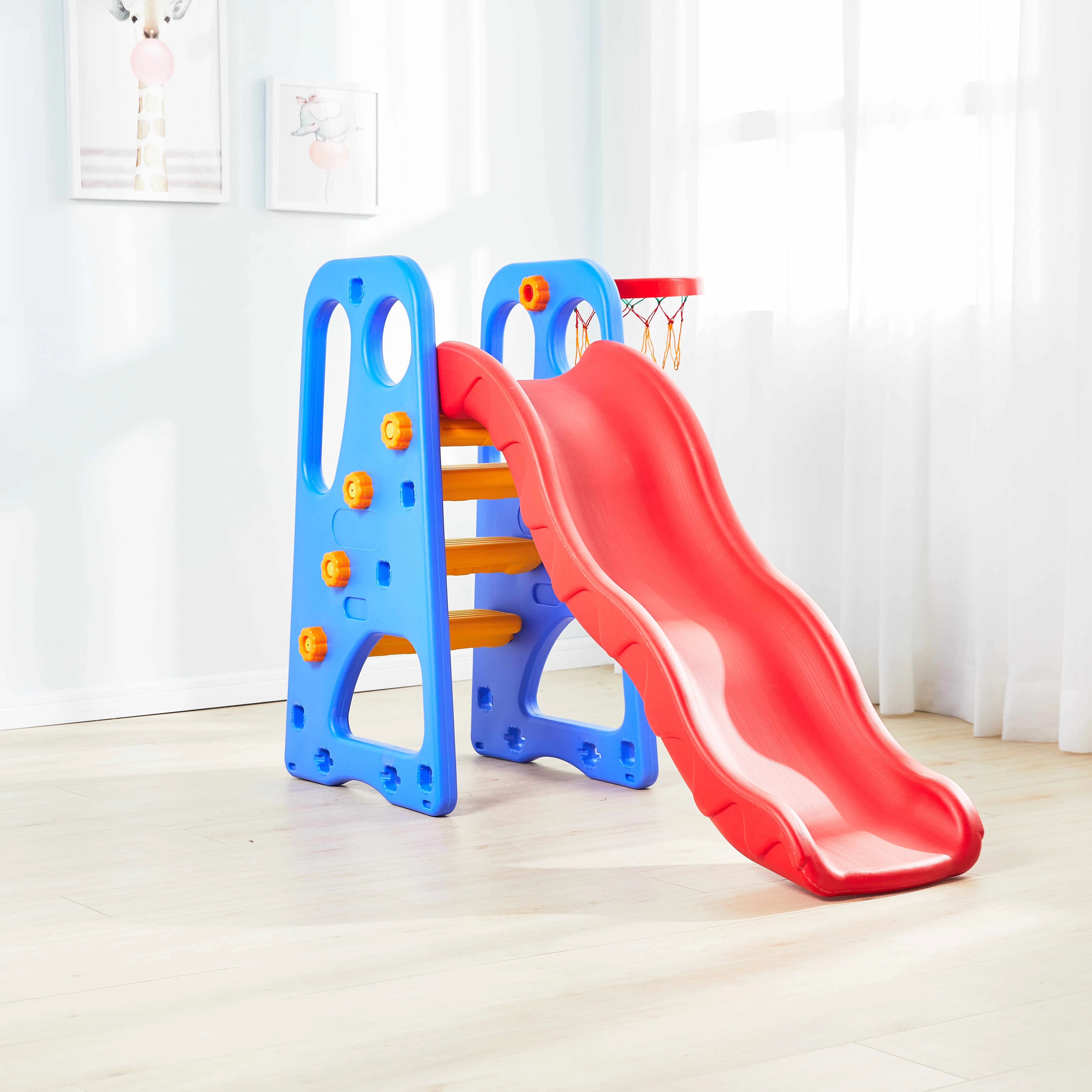 

Высококачественная портативная безопасная красочная домашняя маленькая пластиковая горка для детей