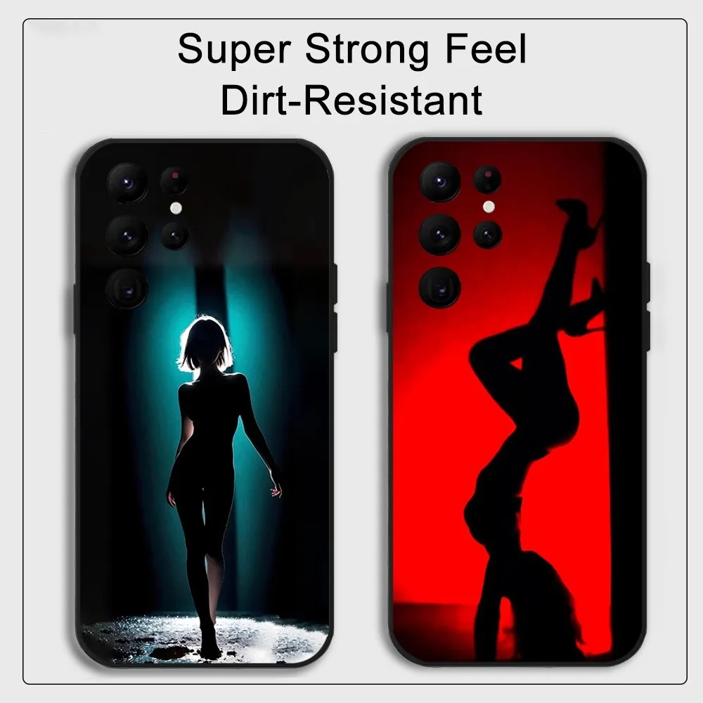 Sexy Back Killer Phone Case Samsung S series s20 s21 s22 s23 s24 FE Plus Ultra TPU Soft to Skin-friendly case