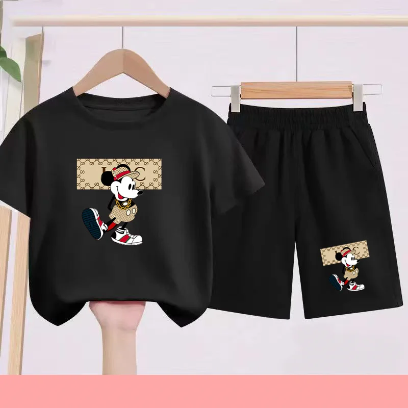 

Summer children's sports clothing,football suit set,T-shirt,creative print, 3-13t shirt + shorts the best gift for kindergartens