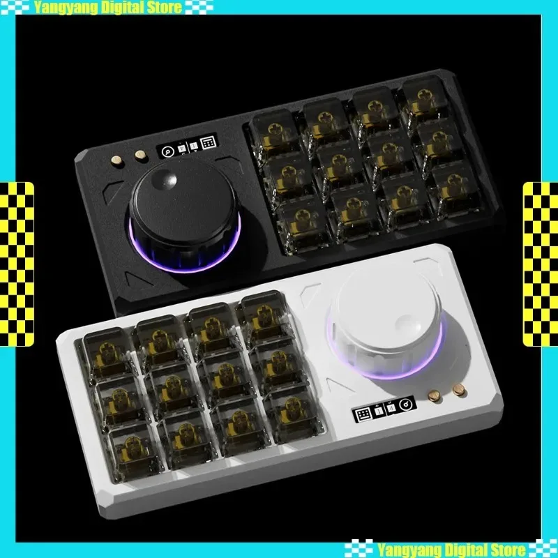 

RE Keypad Mechanical Keyboard Aluminum Alloy Material Customization Hot Swap 12-key CNC Aluminum Lump Lump PC Accessory Gifts