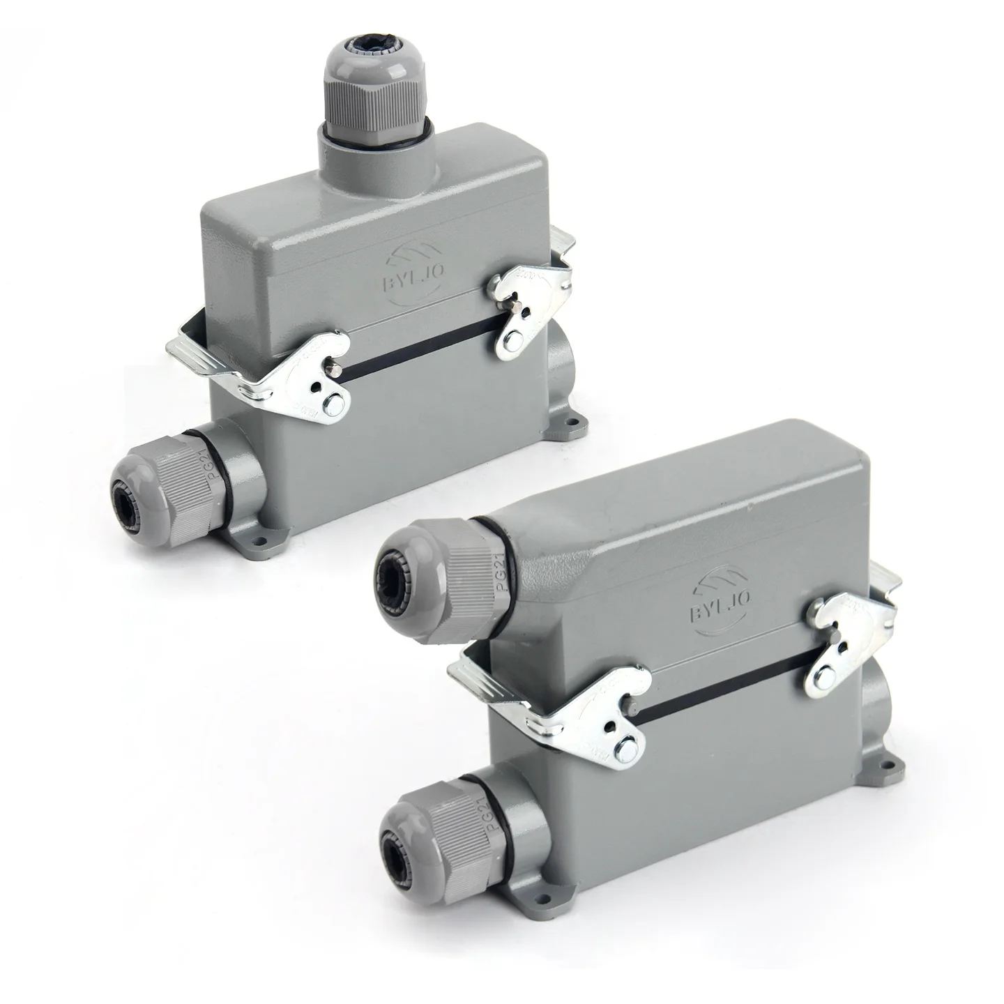 24 18Pin Surface Mounted Heavy  Sockets Connector with 2 Levers 16A Rated Current Screw Spring Crimp Terminal Inserts