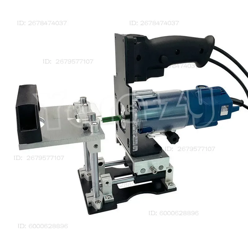 2-in-1 Woodworking Slot Jig, Invisible Connector Drilling Locator for Cabinet Furniture Trimming & Grooving