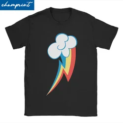 Leisure Rainbow Dash Cutie Mark T-Shirts Men Women O Neck Cotton T Shirts Short Sleeve Tee Shirt Original Tops