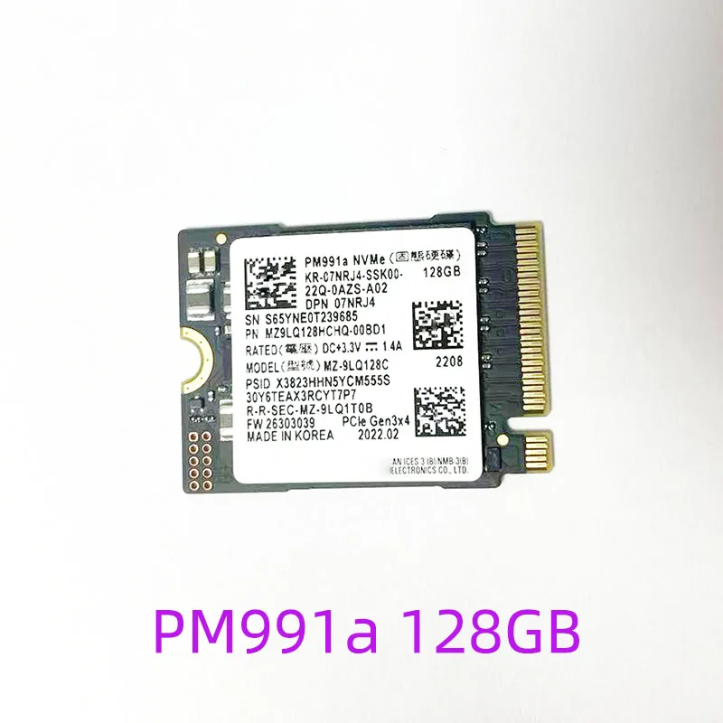 PM991A 128G 2230 M.2 محرك الحالة الصلبة الداخلي PCIE3.0x4 NVME SSD يستخدم لكاميرا Surface Pro 7+ Steam Deck ذاتية الصنع cfe
