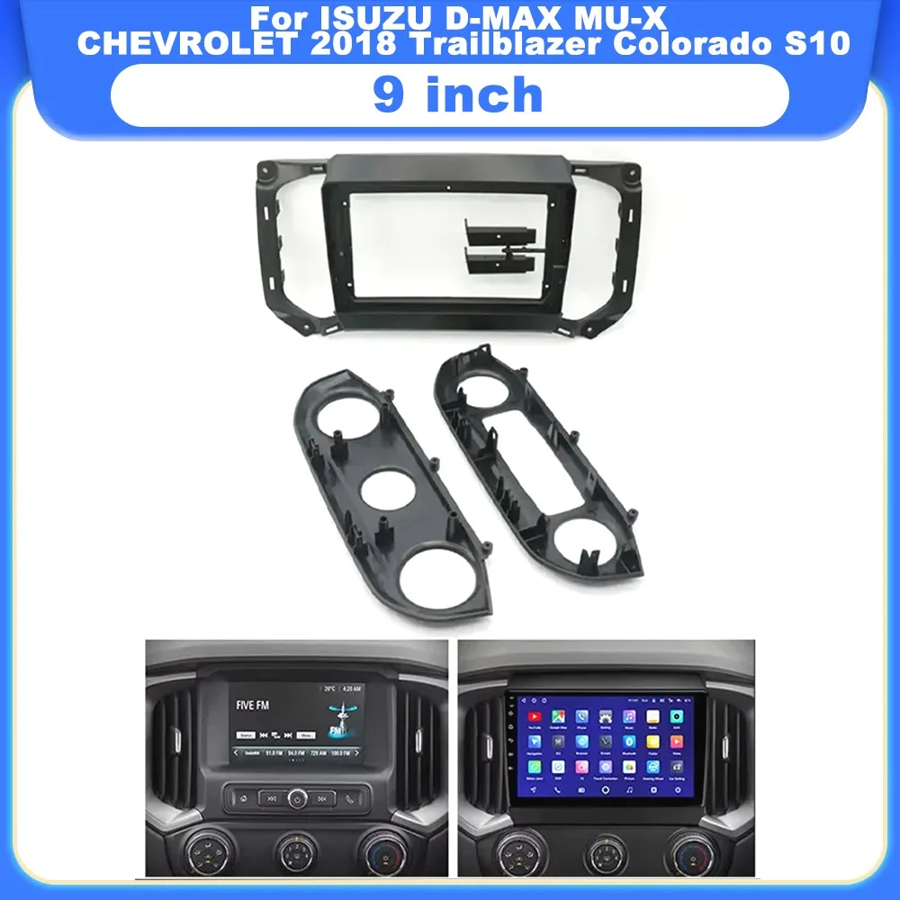 

9-дюймовый комплект для установки Android-магнитолы в приборную панель для ISUZU D-MAX, MU-X, CHEVROLET 2018, Trailblazer, Colorado, S10, с проводкой