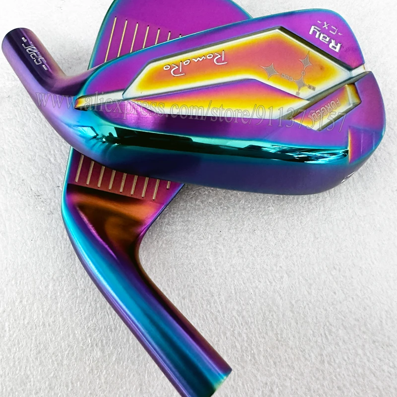ゴルフヘッド男性用 RAY CX ゴルフアイアンヘッド右利きパープル鍛造黒ゴルフクラブヘッド 4-9P ゴルフアクセサリーシャフトなし