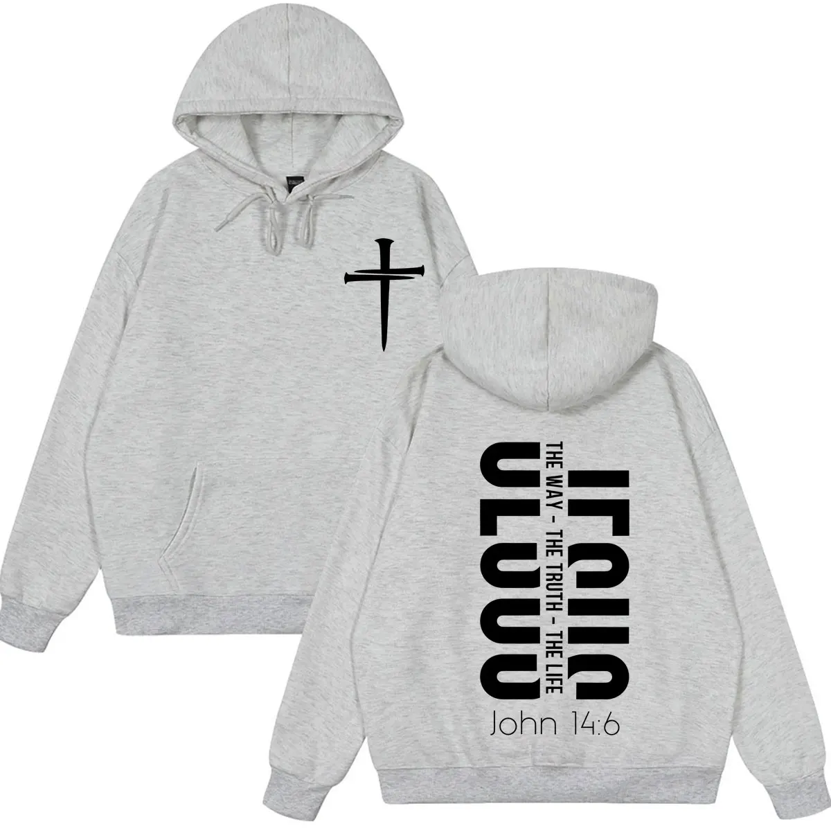 Men There Is Power in The Name of Jesus T Shirts Christian Faith Print Hoodie Men Women Long Sleeves Casual Fashion Sweatshirts