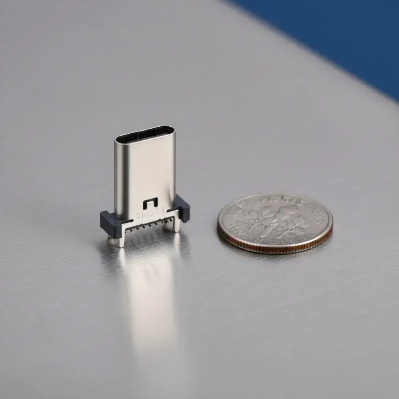 Type C USB Female Socket 16Pin Vertical Mount Enhanced Connection for Gaming Console Repair