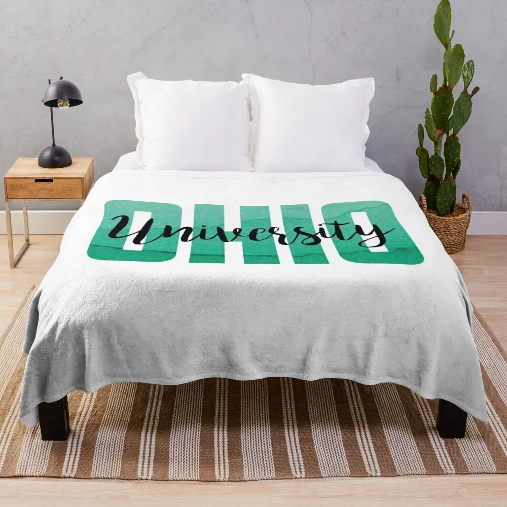 

Ohio University, OU Throw Blanket Warm Plush Fuzzy Blanket for Living Room