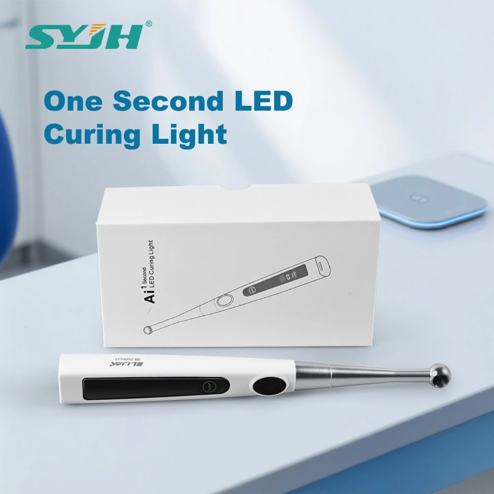 Lámpara de Fotocurado Dental 1Sec X Cure PRO Ultrafina de 8.6mm 360 °   Lámpara de Fotocurado con Cabezal Metálico Giratorio y 4 Modos de Trabajo Ajustables