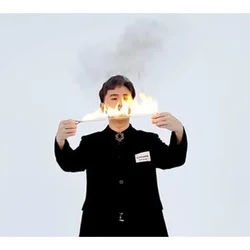 Professional Flame Road Gimmicks Magic Fire Reel Mentalism Magic Close Up Street Magia Tricks Props Magician Accessories Funny