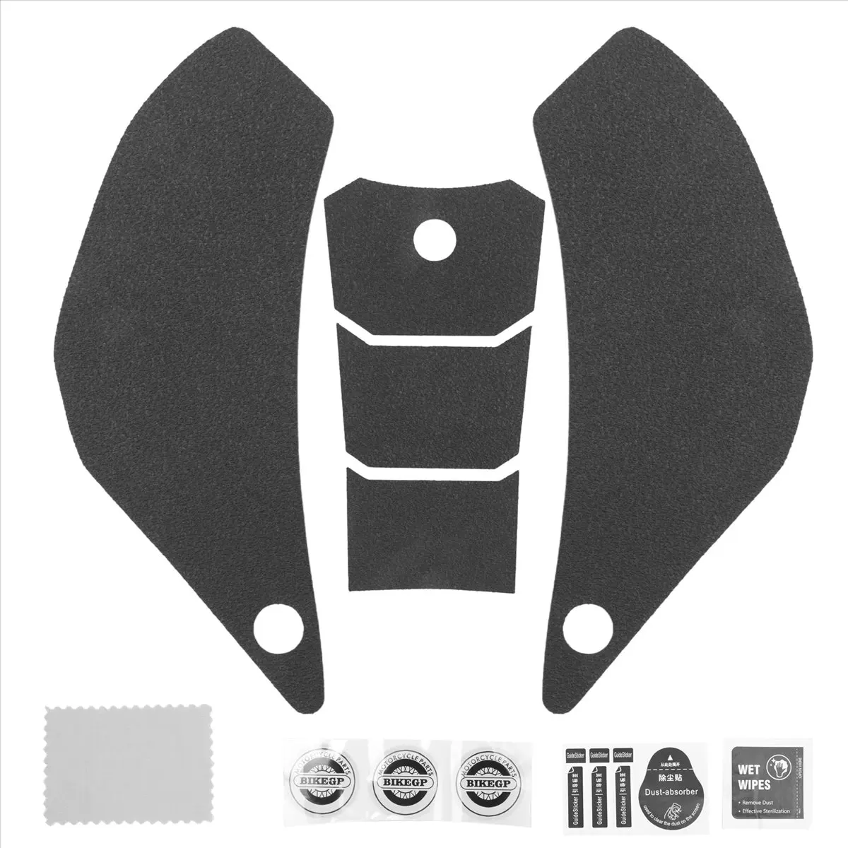 Compatible Motorcycle Tank Pad Anti Slip Protector Stickers Knee Grip Side Decals Accessories for FZ6 FZ-6 2004-2011