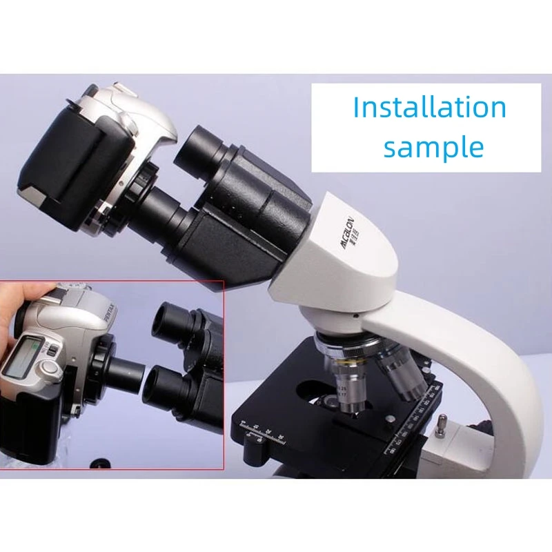 Imagem -05 - Microscópio Biológico Dslr Câmera Connect Adapter 1x 8x 232 mm Canon Eos Nikon Sony Pentax Olympus Fotografia Mount Ring