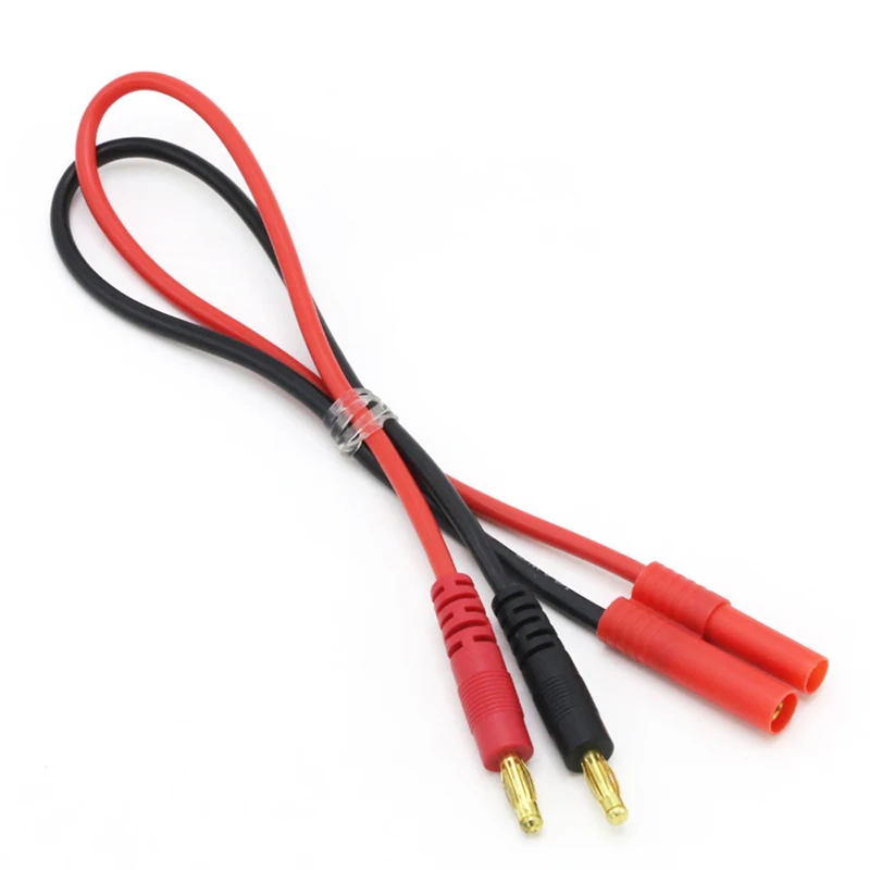 30PCS HXT 3.5mm HXT 4mm Banana Bullet Connector 14AWG 300mm Silicone Wire IMAX RC B6 B6AC Lipo Battery Charger Plastic Charge Ca