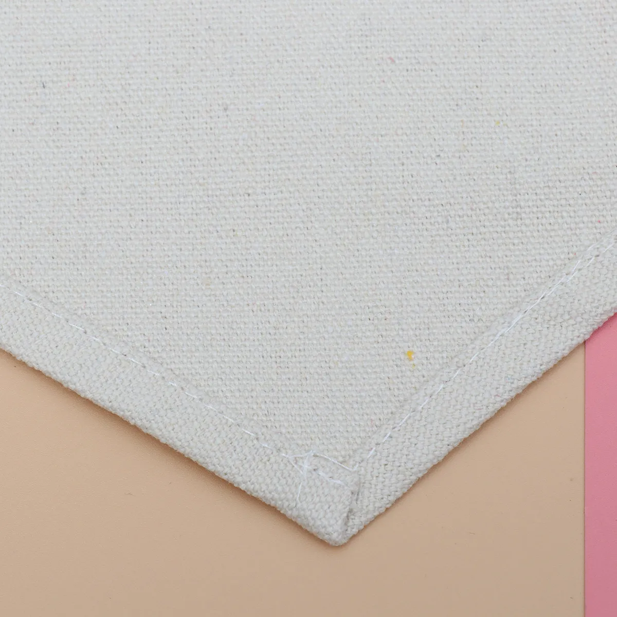 Stylish Blank Canvas Pennant Banner for Pin Badge Button Display Wall Art Decoration Natural Cotton Fabric Organizer